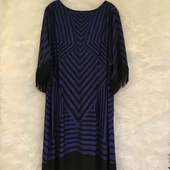 Catherines Chevron Print Shift Dress - Picture 3 of 4